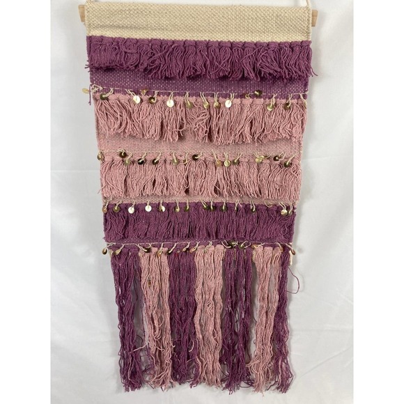 NWT Concepts in Time Fringe Macrame Wall Hanging - Picture 4 of 5